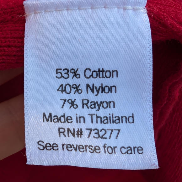 Croft & Barrow Classic Ribbed Open-Front CardiganColor: Red, Size: LARGE (EUC) - Picture 2 of 8